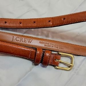 J. Crew Genuine Italian Leather Belt, congac size small.